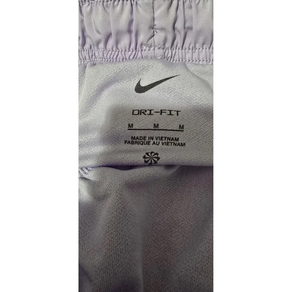 Nike Dri-FIT Running‎ Shorts Womens MEDIUM Purple Split Athletic Lined